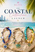 Coastal Collection Scarf Necklace - Evil Eye