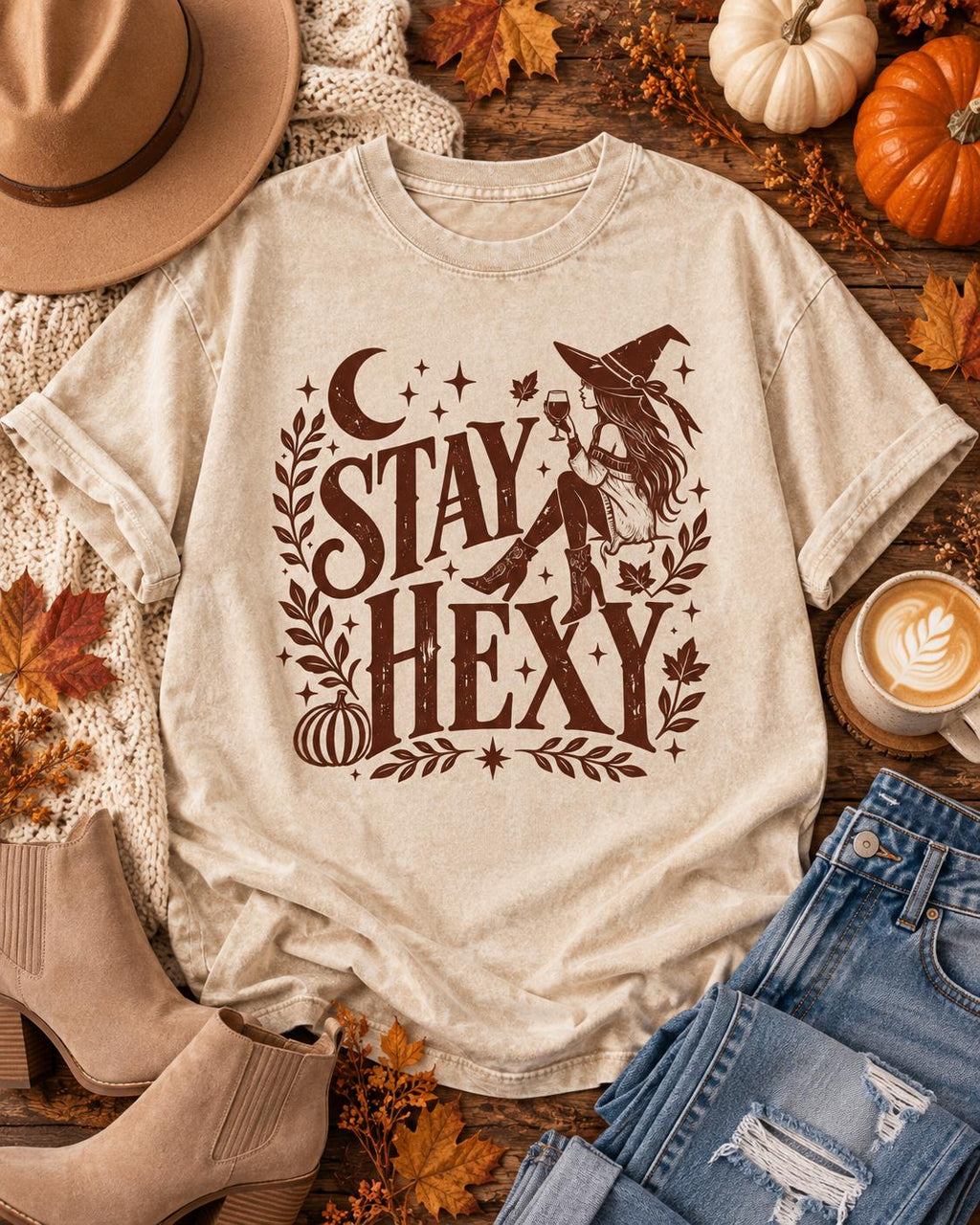 Stay Hexy Oversized Vintage Tee