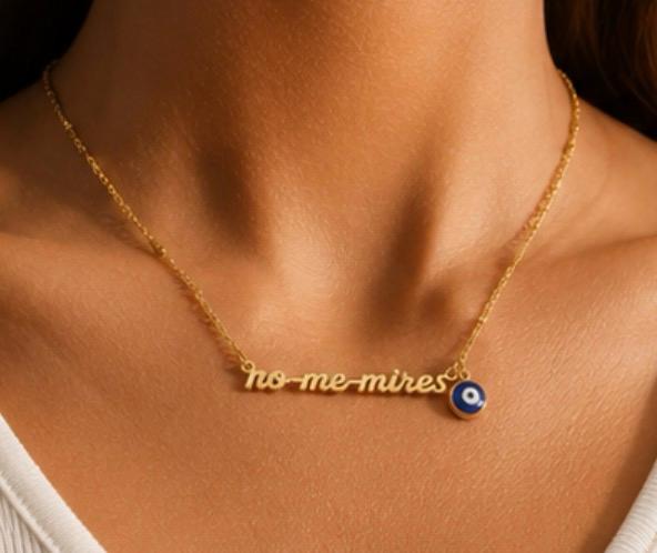 NO ME MIRES Necklace ✨ | 18K Gold Plated Evil Eye Necklace | Miami Luxury Jewelry