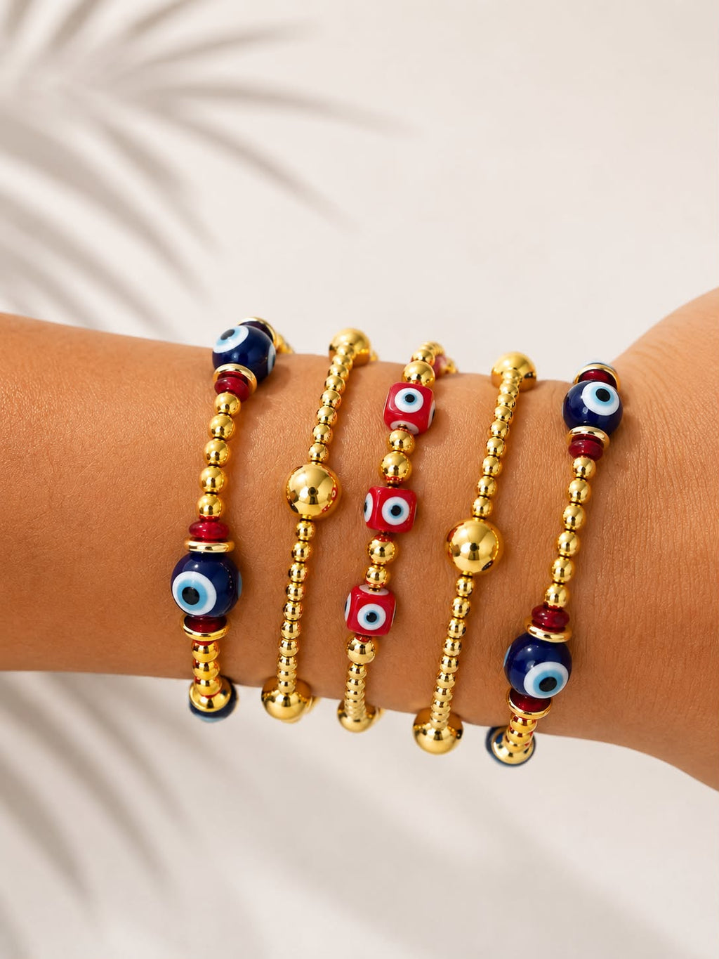RED WHITE & BLESSED Bracelet Stack