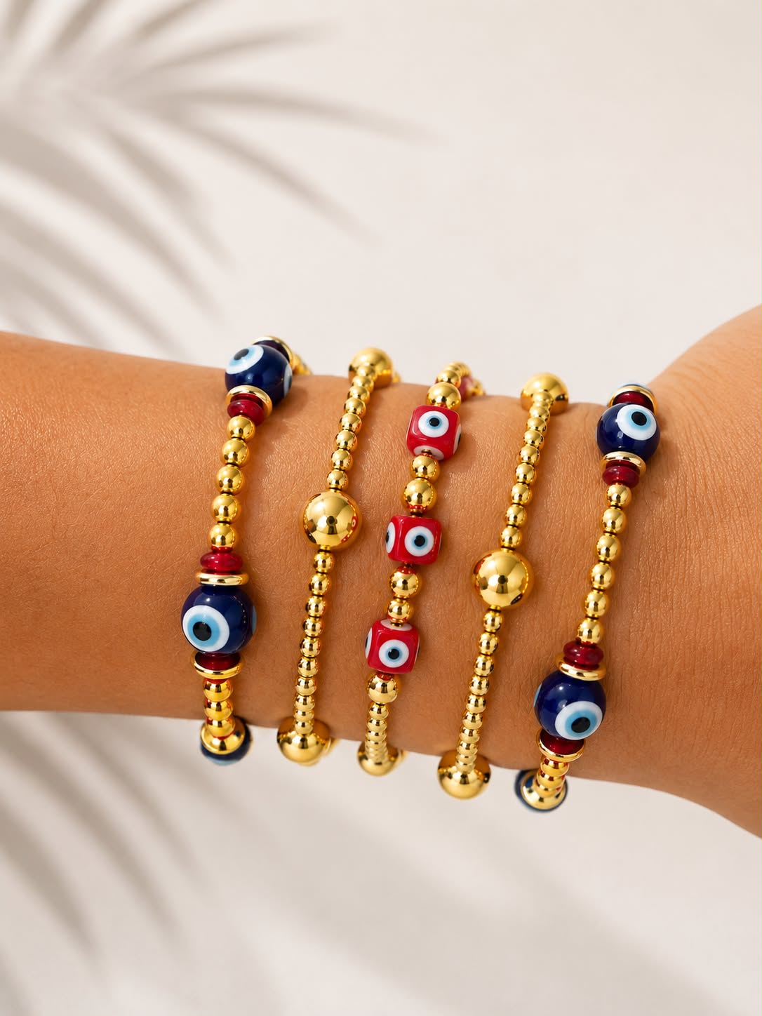 RED WHITE & BLESSED Bracelet Stack