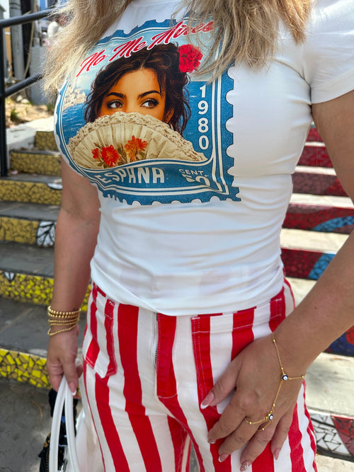Euro Summer No Me Mires Fitted Tee