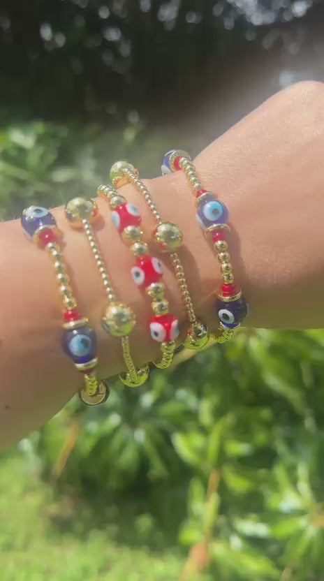 RED WHITE & BLESSED Bracelet Stack