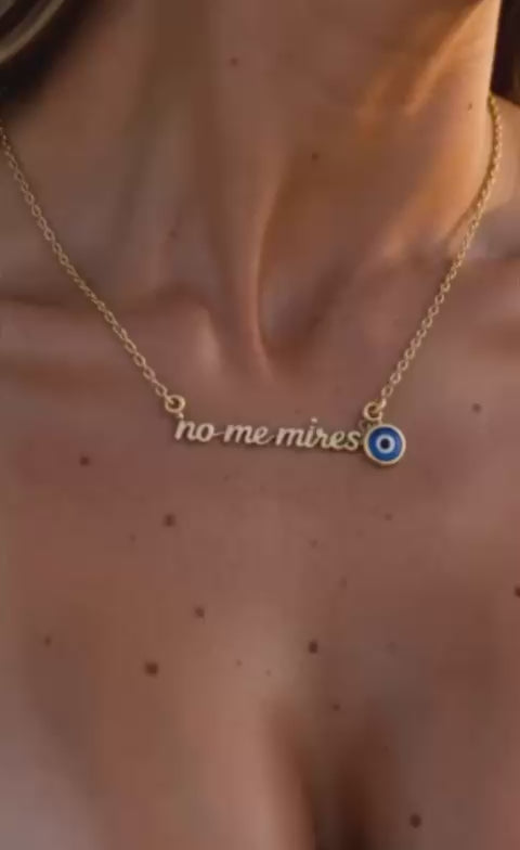 NO ME MIRES Necklace ✨ | 18K Gold Plated Evil Eye Necklace | Miami Luxury Jewelry